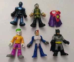 Imaginext 5 figurines 3" et cape homme martien Ra Al Ghul Blue Beetle Joker Batman - Photo 1/11