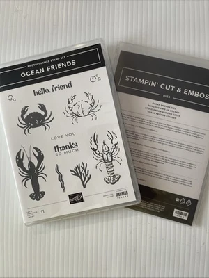 Stampin' Up! Estampillas y troqueles Coord de Ocean Friends **NUEVO**Libro de recortes artesanales para tarjetas Foto 1 de 3