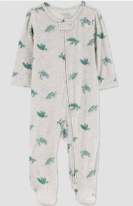 Carter's Just One You Baby Boys' Turtles Sleep N' Play Green Gray 3 Months - Picture 1 of 4