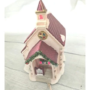 Seasonal Specialties Lighted Christmas Valley Church 1992 Works - Picture 1 of 8