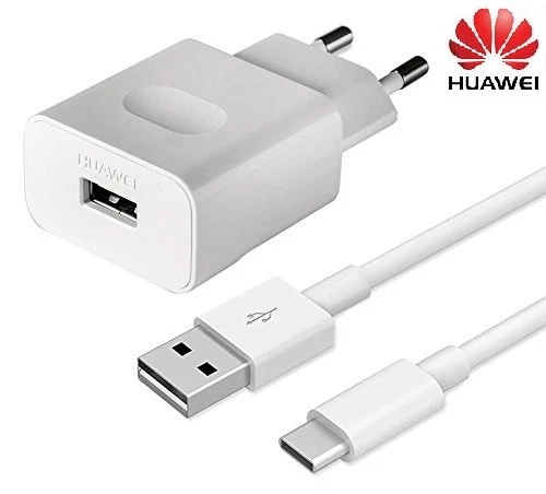 Оригинальное настенное зарядное устройство Huawei HW-050200E01 и кабель типа C для P9 Honor 8 9 Mate 9 10 Pro - Изображение 1 из 4