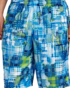 NEW BALANCE BLU ASTRACT UOMO M, PANTALONCINI ATLETICI MEDI ESERCIZI CASUAL PALESTRA - Foto 1 di 1