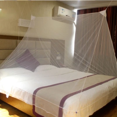 Cortina de malha para barraca mosquiteiro dossel de cama portátil com bolsa de transporte viagem para casa - Imagem 1 de 4