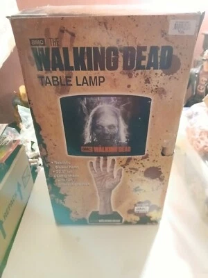 NIB AMC The Walking Dead Table Lamp Realistic Walker Hand Graphic Shade Open Box - Image 1 of 4
