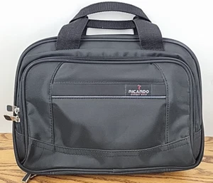 Ricardo Beverly Hills Toiletries Bag Black Multi Compartment Hanging Travel Bag - Picture 1 of 6