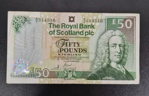 2005 Scotland 50 Pounds BANKNOTE CURRENCY Circulated - Picture 1 of 2