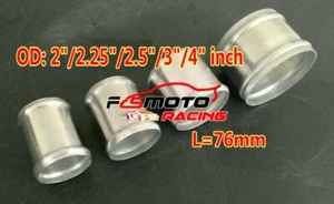 2pcs Aluminum Hose Adapter Tube Joiner Pipe Coupler Connector 57mm 2.25" L=76mm - Picture 1 of 6