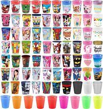 5er Drinking Cup Micro Plastic Cups Reusable Cups Disney Marvel Minecraft