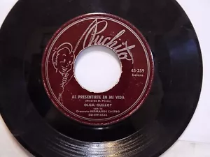 seltene kubanische 50er 45er Jahre: OLGA GUILLOT mit Hermanos Castro Orch SEÑAME TU + lesen - Bild 1 von 2