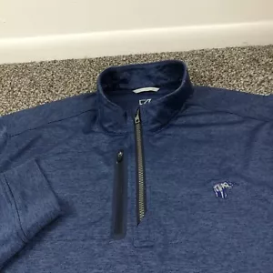 Union League Golf Club Jacket Cutter & Buck Performance 1/4 Zip Blue Mens XL - Picture 1 of 11