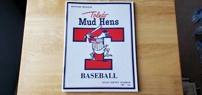 1986 Toledo Mud Hens Souvenir Program Jeep IBL Lucas County Stadium Ned MiLB - Image 1 of 4