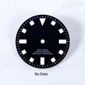 DSWatch Retro Dial 28.5mm Dial Matte black Vintage Blue Lume NH35 NH38 No date - Picture 1 of 8