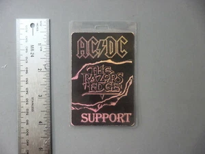 AC/DC backstage pass Laminated AUTHENTIC The Razor's Edge on Foil Paper ! - Picture 1 of 1