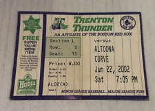 6/22/02 Altoona Curve Trenton Thunder Minor League Baseball MilB Ticket Stub