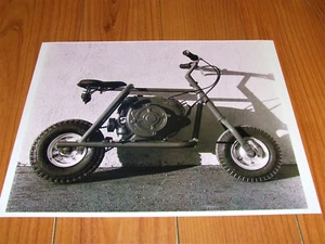 WOW! Vintage & RARE MINIbike PHOTO 8 1/2 X 11BLACK AND WHITE REPRODUCTON - Picture 1 of 1