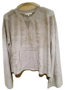 C&C California Grey Mesh Back Terry Sweatshirt - Picture 1 of 5