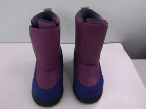 L.L.Bean Purple/Blue/Green Toddler Winter Snow Boots Size 5 EUC - Picture 1 of 4