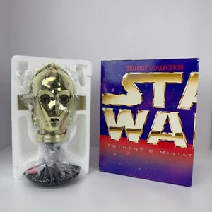 Star Wars Trilogy See-Threepio Authentic Miniature Helmet Bust C3PO Riddell 1997 - Picture 1 of 12