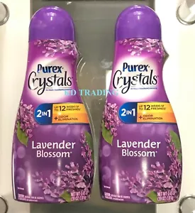 (2-Pk) PUREX Crystals IN-WASH LAUNDRY BOOSTER Odor Neutralize LAVENDER BLOSSOM - Picture 1 of 6