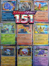 Scarlet & Violet 151 Pokemon Card Singles Holo, Reverse Holo, Uncommon, Common