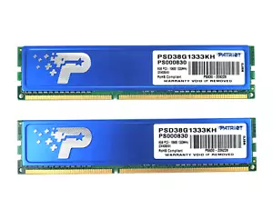 Patriot 8GB Kit Game Memory ( 4GB x2 ) DDR3-1333 PC3-10600 Desktop PSD38G1333KH - Picture 1 of 2