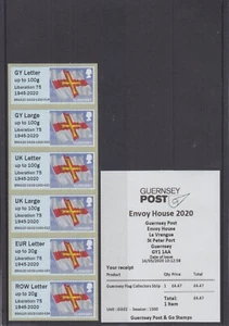 Guernsey Flag 2020 - Post & Go - Liberation 75/1945-2020 o/p - B5GG20 GG02 - Imagen 1 de 1