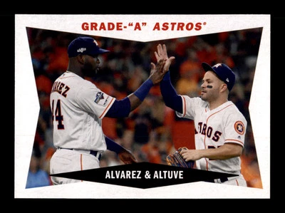 2020 Topps Archives Combo Cards #60CC-AA Yordan Alvarez / Jose Altuve Astros - Image 1 of 2