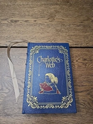 Charlotte's Web EB White Easton Press Leather Bound HC Book 100 Greatest Stories Foto 1 de 4