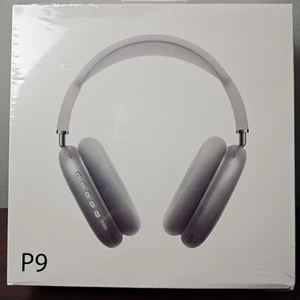 P9 Pro Max Wireless Bluetooth Over-the-Ear Kopfhörer gepolstert grau - Neu im Karton - Bild 1 von 3