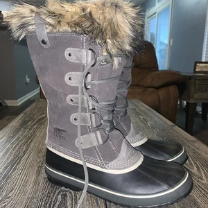 Sorel NL 1540-051 Joan Of Arctic Women's Winter Snow Boots Gray Brown Size 12 - Picture 1 of 10