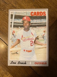1970 topps baseball. Lou Brock Card#330 EX - Picture 1 of 3