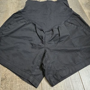 Old Navy Maternity Shorts Size 2 Black Stretchy - Picture 1 of 11