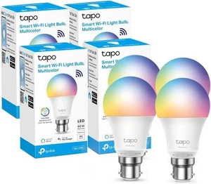 TP-Link Tapo L530B Bombilla WiFi Inteligente B22 9W Multicolor Paquete de 4 Alexa Google Home - Imagen 1 de 11