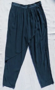 Corey Lynn Calter Anthropologie US women’s 6 S Teal Rayon Draped Trousers Pants - Picture 1 of 6