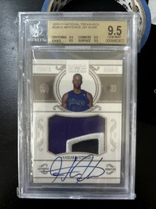 2010-11 NATIONAL TREASURES HASSAN WHITESIDE LOGO PATCH AUTO RC /99 BGS 9.5 AE - Picture 1 of 2