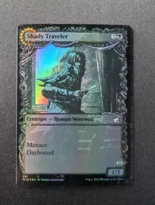 SHADY TRAVELER / STALKING PREDATOR DUAL FOIL #291 MTG Innistrad: Midnight Hunt C - Picture 1 of 2