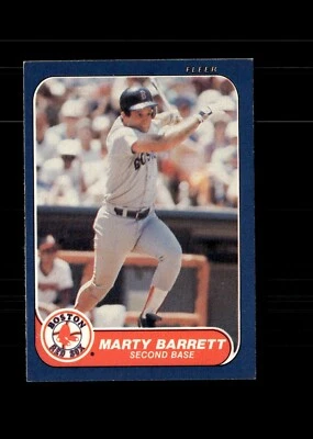1986 Fleer - Marty Barrett #340 - Image 1 of 2