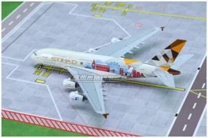 1:400 JC Wings ETIHAD AIRBUS A380 Passenger Airplane Diecast Aircraft Model - Picture 1 of 10