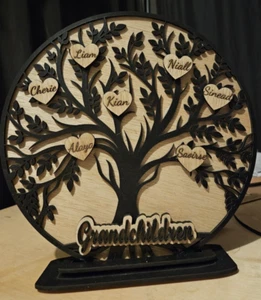 Personalised family tree of life for grandparents, Nan Grandad gift, keepsake - Picture 1 of 3