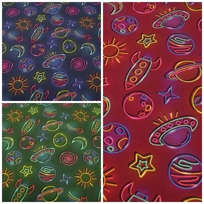 Jerseystoff MeganBlue Digitaldruck Weltall Sterne Mond Sonne Raumschiff 50x145cm - Bild 1 von 1