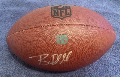 BRIAN DABOLL AUTOGRAPHED WILSON NFL FOOTBALL W/COA & PIC - Image 1 of 2