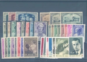 BELGIUM 1930-1960s Royal family sets MNH/MH (CV $65 EUR60) - Picture 1 of 1