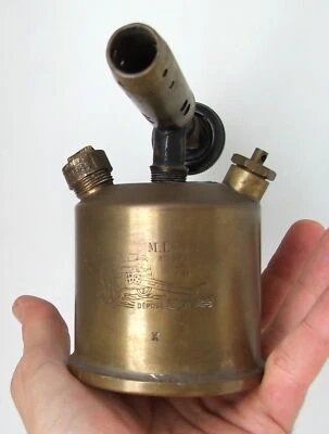 Lampe a souder ancienne chalumeau canon de 75 L. M. paris SGDG - Photo 1/4