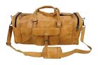 30" Leather Gym Duffle Travel Luggage Genuine Men Bag Vintage Large And Wide