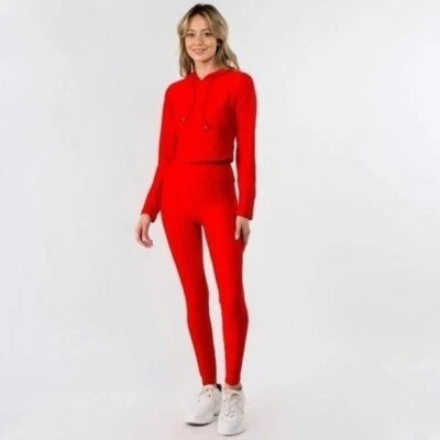 Nuevo conjunto de ropa deportiva Honey-Comb sudadera corta con capucha y leggings brasileños para levantar glúteos Foto 1 de 4