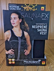 SaunaFX Women's Neoprene Sauna Vest Wit Microban Size XL - Picture 1 of 4