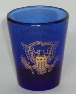Clinton/Gore Official Inaugural Shot Glass Jan 20th, 1997 53rd Inauguration - Picture 1 of 3