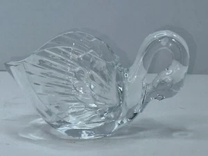 Vintage Cristal D’Arques Durand Animals ~ Crystal Clear Swan Open Bowl, Figurine - Picture 1 of 5