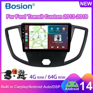 6+128GB Android 14 Stereo Radio GPS WiFi DAB+ For Ford Transit Custom 2013-2019 - Imagen 1 de 24