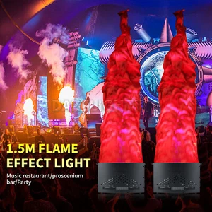 2Pack LED Fake Fire Light Red Flame Effect Lamp Stage Atmosphere Decor Lighting - Picture 1 of 9